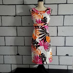 BUNDLE SALE!  LONDON TIMES Tropical Print Sleeveless Dress Sz 6
